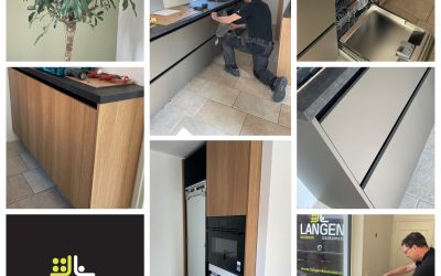 Vandaag zijn we bezig met het afmonteren van deze nieuwe keuken 🛠️