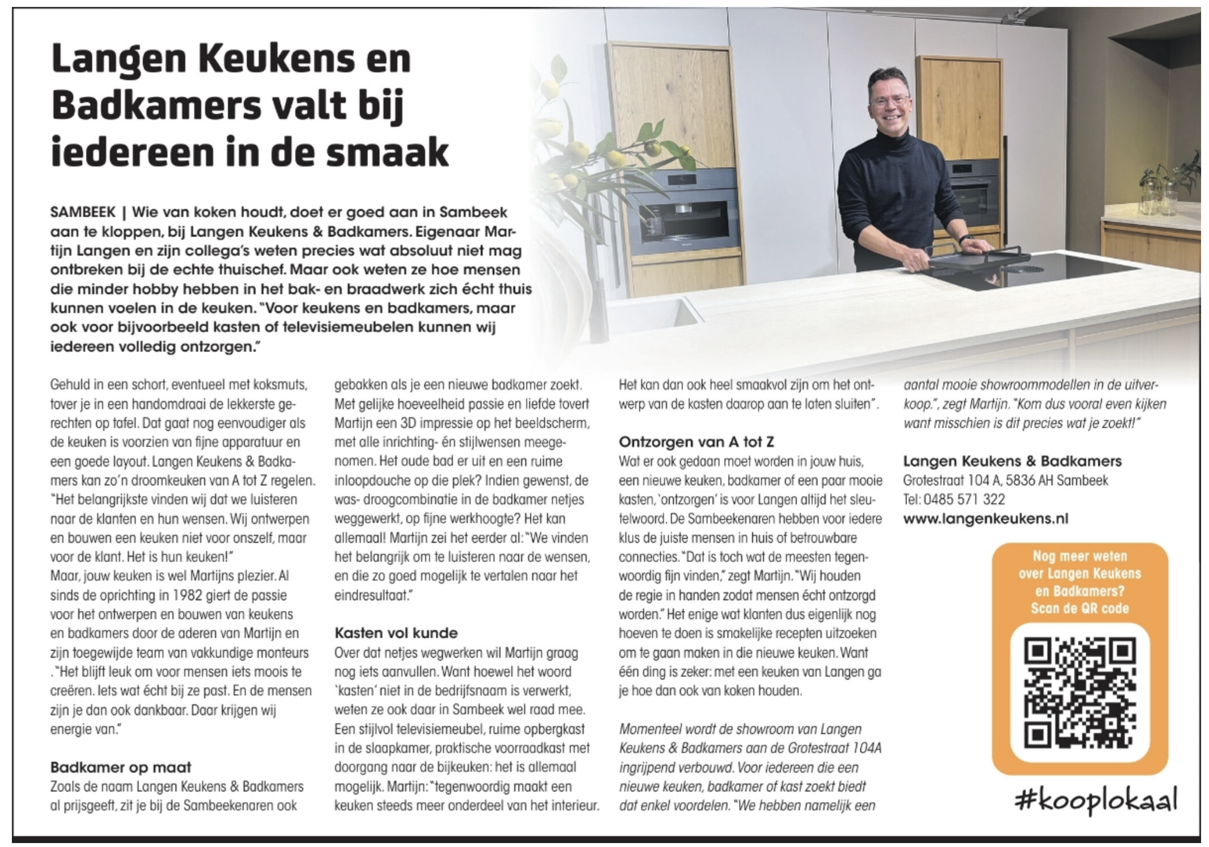 Langen keukens en badkamers koop lokaal